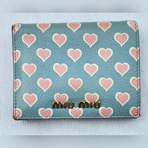 MIU MIU leather bifold wallet